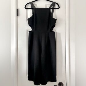 TopShop Petite Sexy cut outs Black Dress
